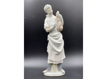 Rare And Retired Lladro Obstetrician With Newborn Baby, Matte Finish