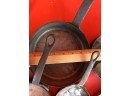 Set Of 6 Graduated Copper Vintage Pans