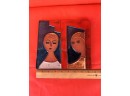 YAIR~CERAMIC TILE ART~CHAI~SIGNED~ 'TWO TOGETHER EACH ONE ALONE