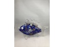 Hand Blown Glass Fish, Crystal Clear
