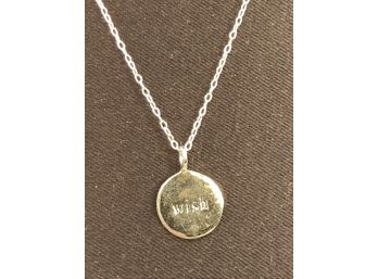 Sterling Silver 'Wish' Necklace