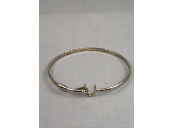 Sterling Silver Horsehoe Clasp Bracelet