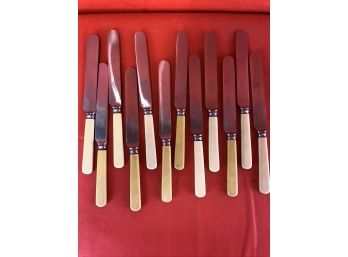 Lot Of 23, Robert F. Mosley, Ltd, Faux Bone, Rusnorstain, Stainless Cutlery