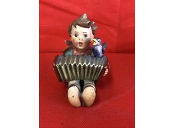 Vintage Hummel Lets Sing #110 Figurine Playing Accordion