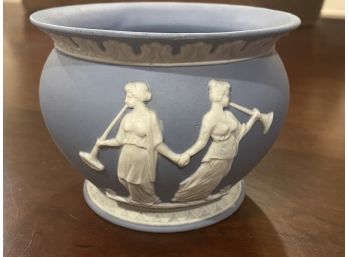 Wedgewood Jasperware Porcelain Vase Featuring Grecian Goddess