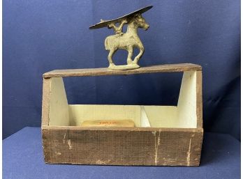 Vintage Equestrian Boot Polish Box