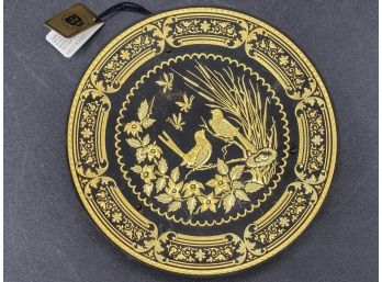 Damas Plate With 24K Gold, 4.5'