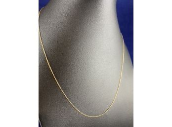 14K Yellow Gold Necklace, 18'