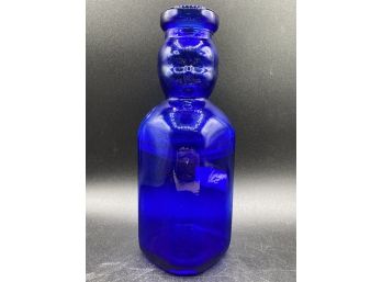 Vintage Brookfield Dairy Baby Bottle Colbalt Blue