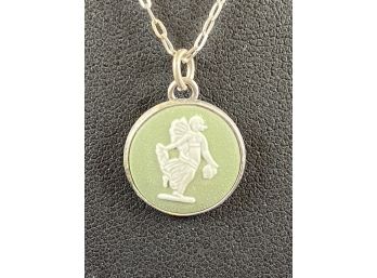Sterling Silver Wedgewood Necklace, 18'