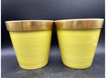 Pair Of Chambart Limoges France Plant Pot