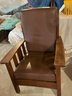 Vintage Stickley Slatted Oak Armchair Chair