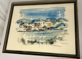 Vintage Alfred Birdsey Water Color Painting