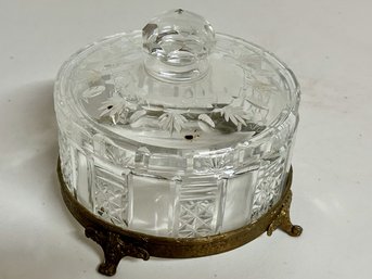 Antique Crystal Candy Dish