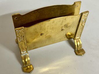 Vintage Brass Letter Holder