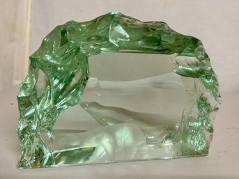 Kosta Boda Polar Bear Glass Paperweight