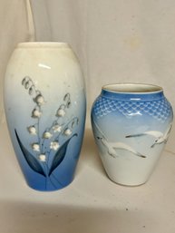 Blue Vases Made In Denmark