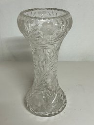 Valentine's Day - Vase For Long-Stemmed Roses Vintage Crystal Glass
