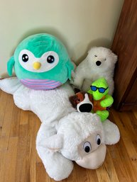 Lot Of Stuffed Animals Penguin New