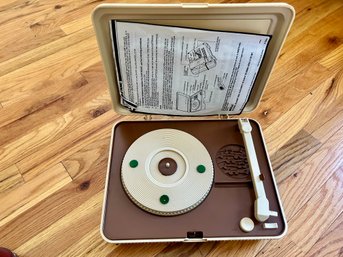 Vintage Portable Record Player Power Tronic