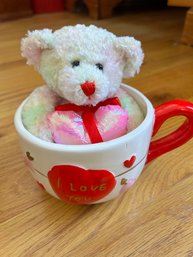 I Love You Valentine's Bear & Mug