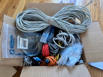 Box Of Assorted Cables