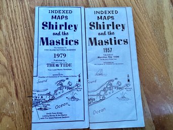 Vintage Maps Of Shirley & Mastic
