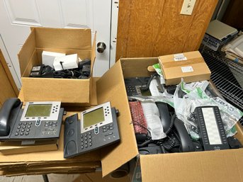 Huge Cisco Phone Lot (about 25 Phones) And Accessories (Used)