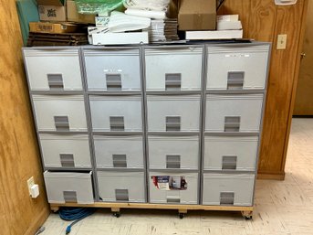 Plastic Filing Cabinet With Rollers
