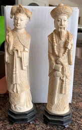 Old China Carved Ivory Figures