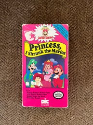 Princess I Shrunk The Marios VHS Tape Nintendo