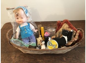 Basket Of Treasures - Vintage Toys