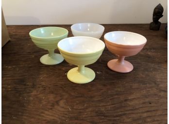 Vintage Pastel Ice Cream Bowls