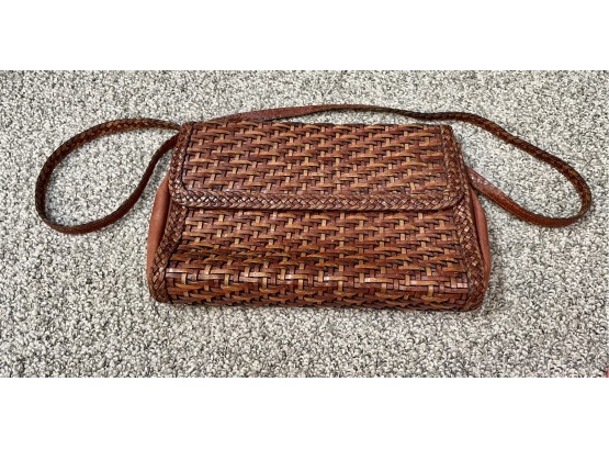LJS Woven Leather Bag - Pre-Owned - 12'