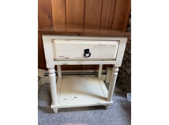 Farmhouse Chic Nightstand Side Table