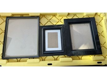 Three Black Photo Frames - Different Sizes