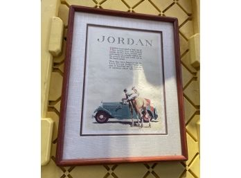 Jordan Car Art Framed Poster