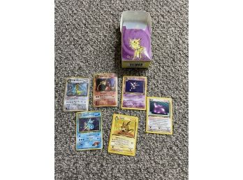 Misc Pokemon Cards And Collectors Box