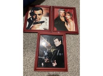 James Bond Autographs - With Certificates Of Authenticity