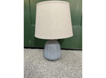 Pale Lavender Lamp W/ 13' Shade