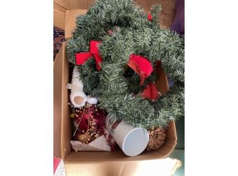 Big Box Unsorted Christmas Decorations And Treasures
