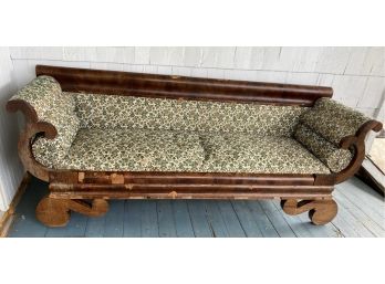 Antique Greek Revival Empire Couch (1890s)