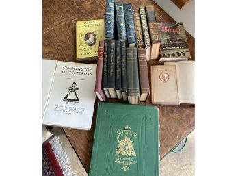 Book Collection Of 19 Older Titles - Some With Dust Jackets!
