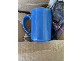 Box Of 6 Blue Corning Mugs