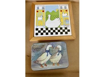 Goose Playing Cards & Tile