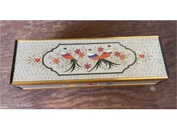 Lady Mate Metal Jewelry Box Made In Japan Vintage