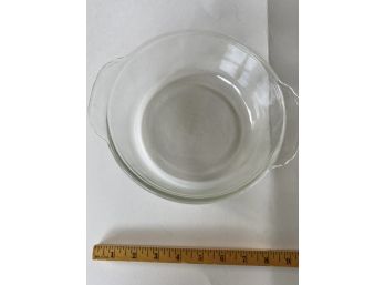 Vintage Fire King #11-2 QT Pyrex Type Clear Glass Bowl - Approximately 8 In Diameter