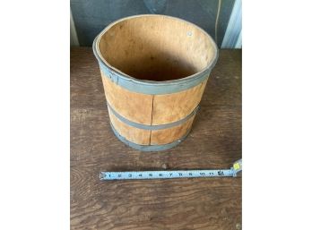 Wooden Ice Cream Barrel - Antique - Appears To Be Made Out Of Birch Wood Inside And Out - 5 Gallon Size - 10