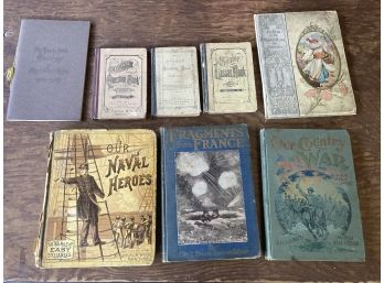 Old Books - Collection Of 8 Different Titles Ranging In Age From 1875 To 1925