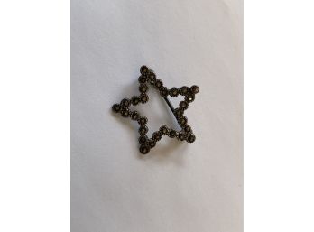 925 Sterling Silver Marcasite Star Pin
